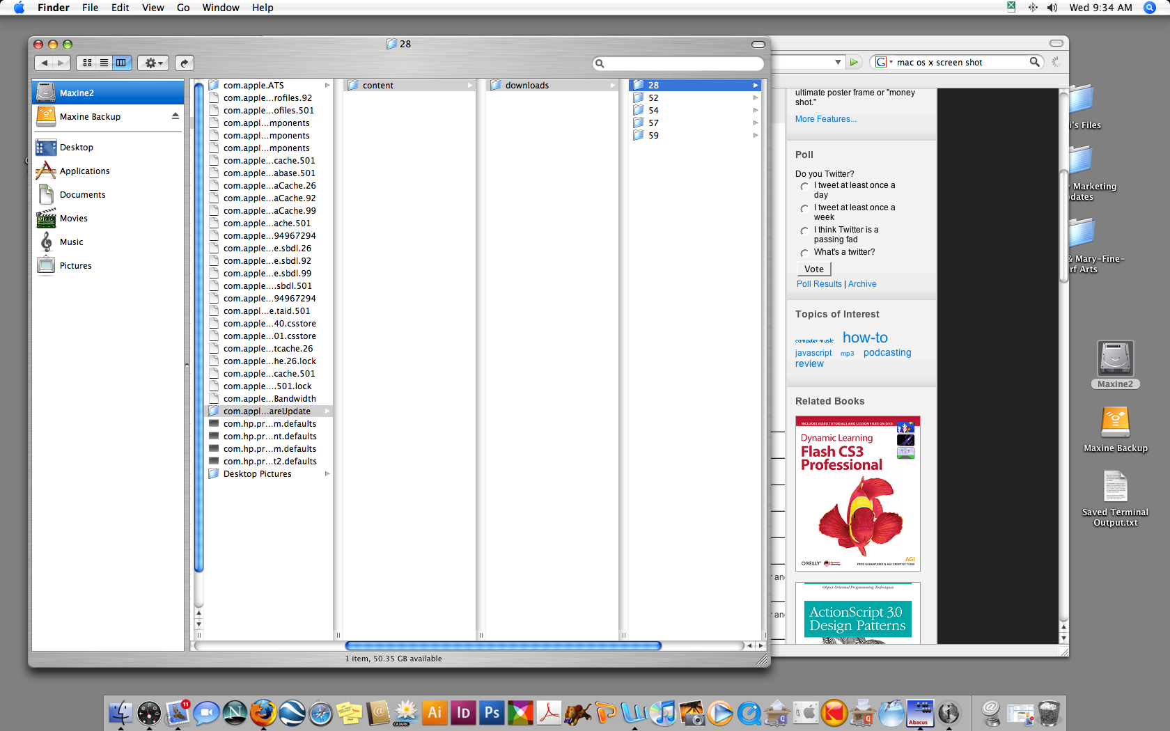 Mac OS 10.4.11 Screen Shot