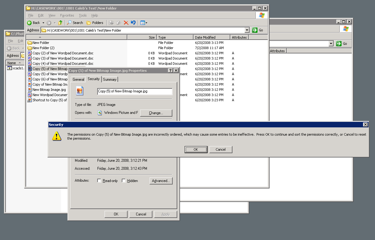 Permissions Incorrectly