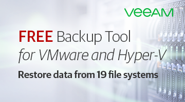 Free Backup Tool for VMware and Hyper-V