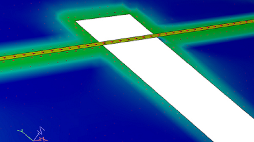 Crossing net. Current Path. Power Tracing.