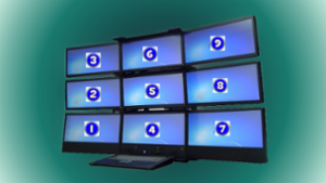 Nine-Monitor Configuration
