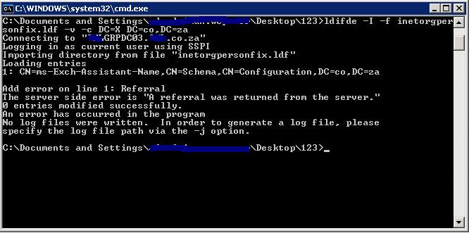 Solved: Error during Exchange 2007 setup /PrepareAD | Experts Exchange