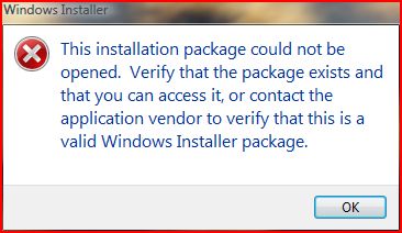 Solved: This installation package could not be opened. Verify that the ...