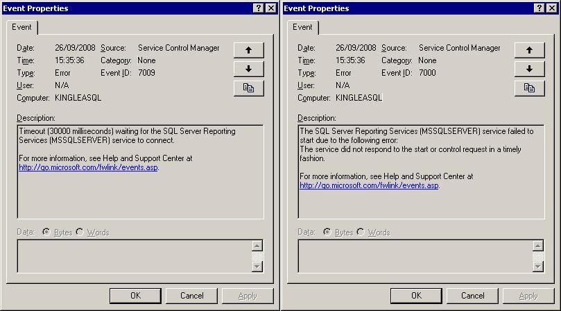 Solved: Unable to Start SQL Server Reporting Services Service | Experts ...