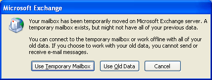 Solved: Temporary Mailbox on Exchange server | Experts Exchange