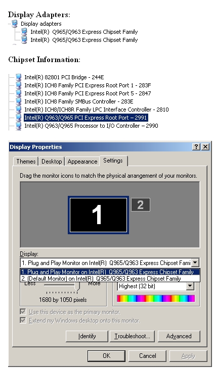 intel q965 q963 express chipset family driver