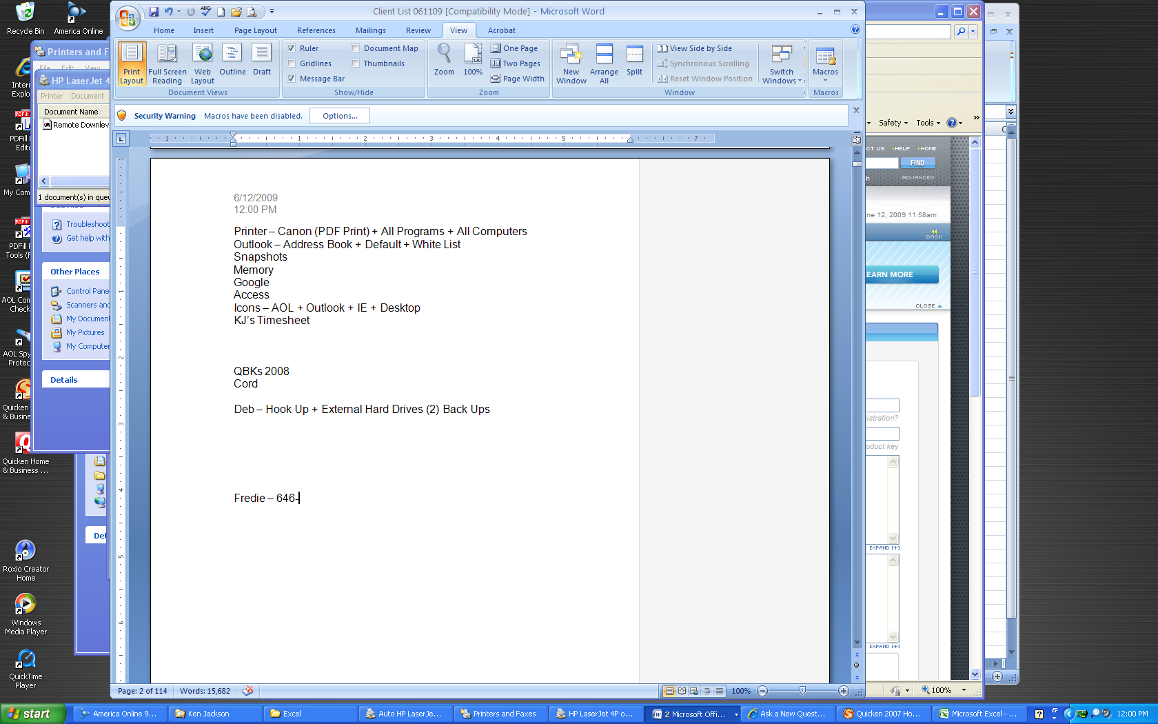 meaning of gutter in ms word