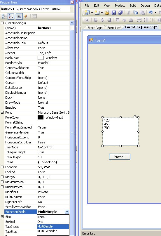 Solved c listbox selecteditems experts exchange
