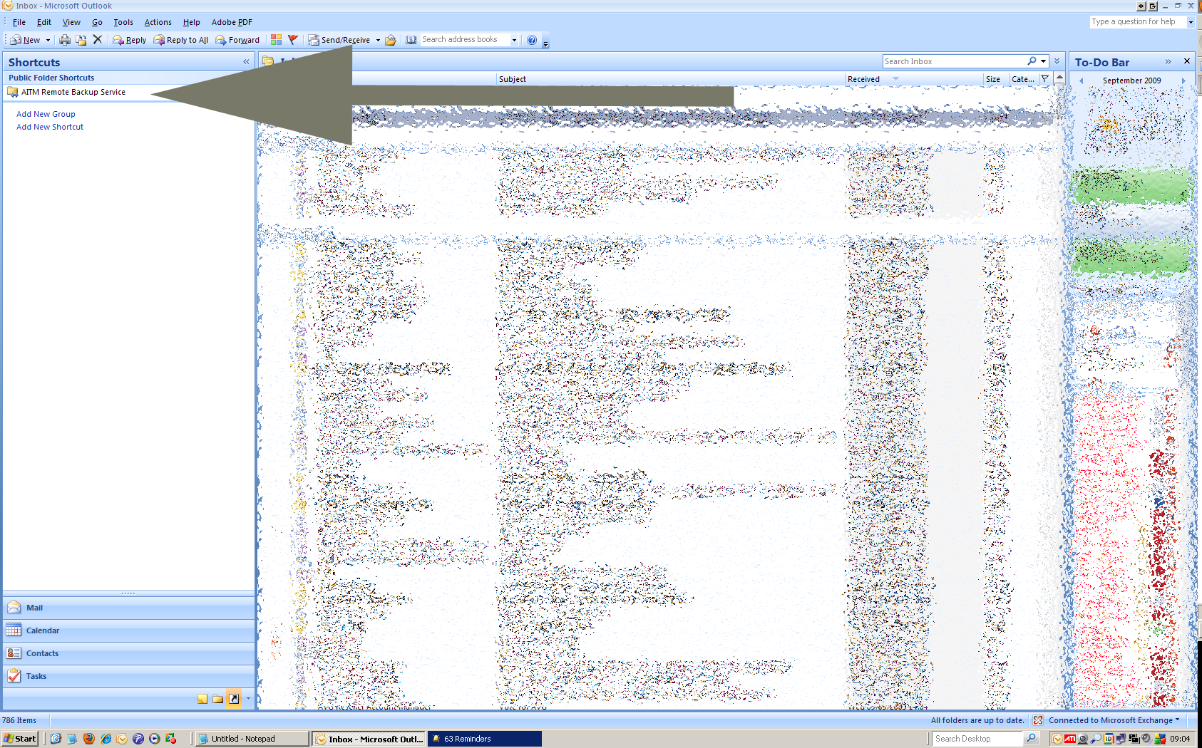 Solved Copying Outlook 2007 shortcuts from one PC to another