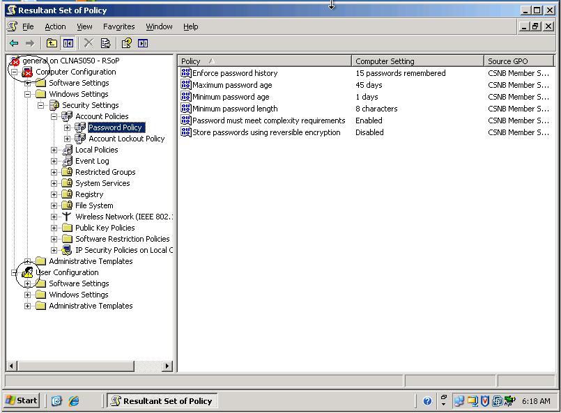 Solved RSoP Error symbols what do they mean Experts Exchange