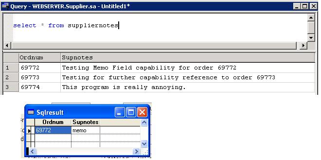 Solved: Memo Field of SQL Server To VFP (Visual Foxpro) | Experts Exchange
