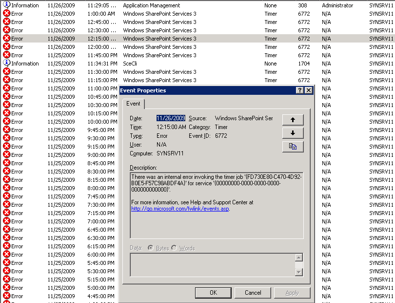 Solved How to activate custom Timer Job in WSS? (example by Andrew