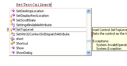 Solved: Why can I not find the InvokeRequired and SetTextCallback ...