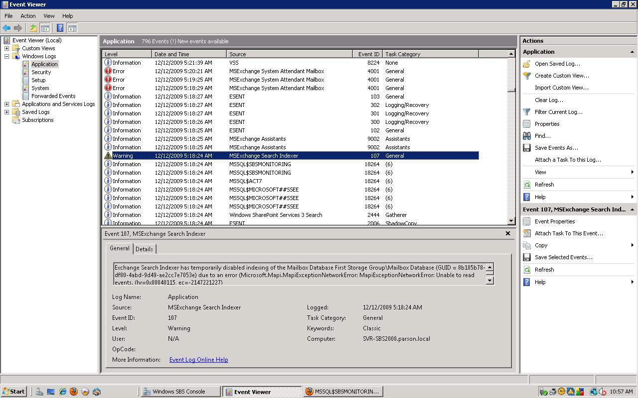 Solved Exchange 2007 store.exe stopping unexpectedly Experts Exchange