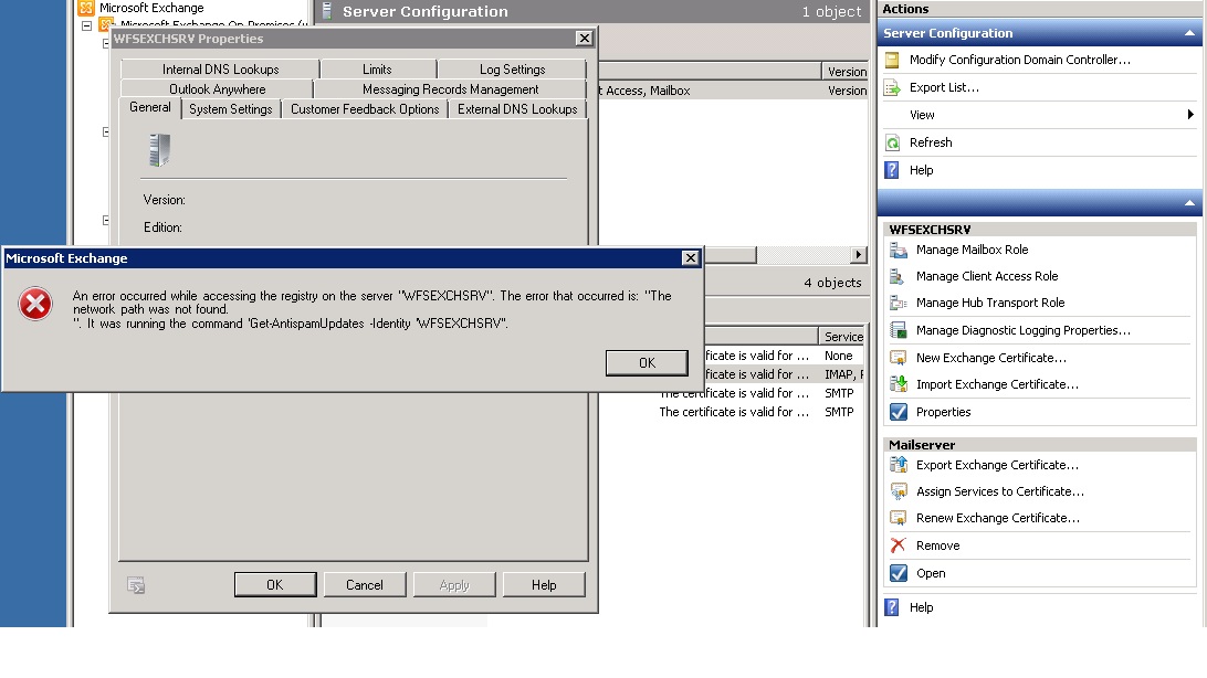 Solved: Exchange 2010 windows mobile device ssl cert error | Experts ...