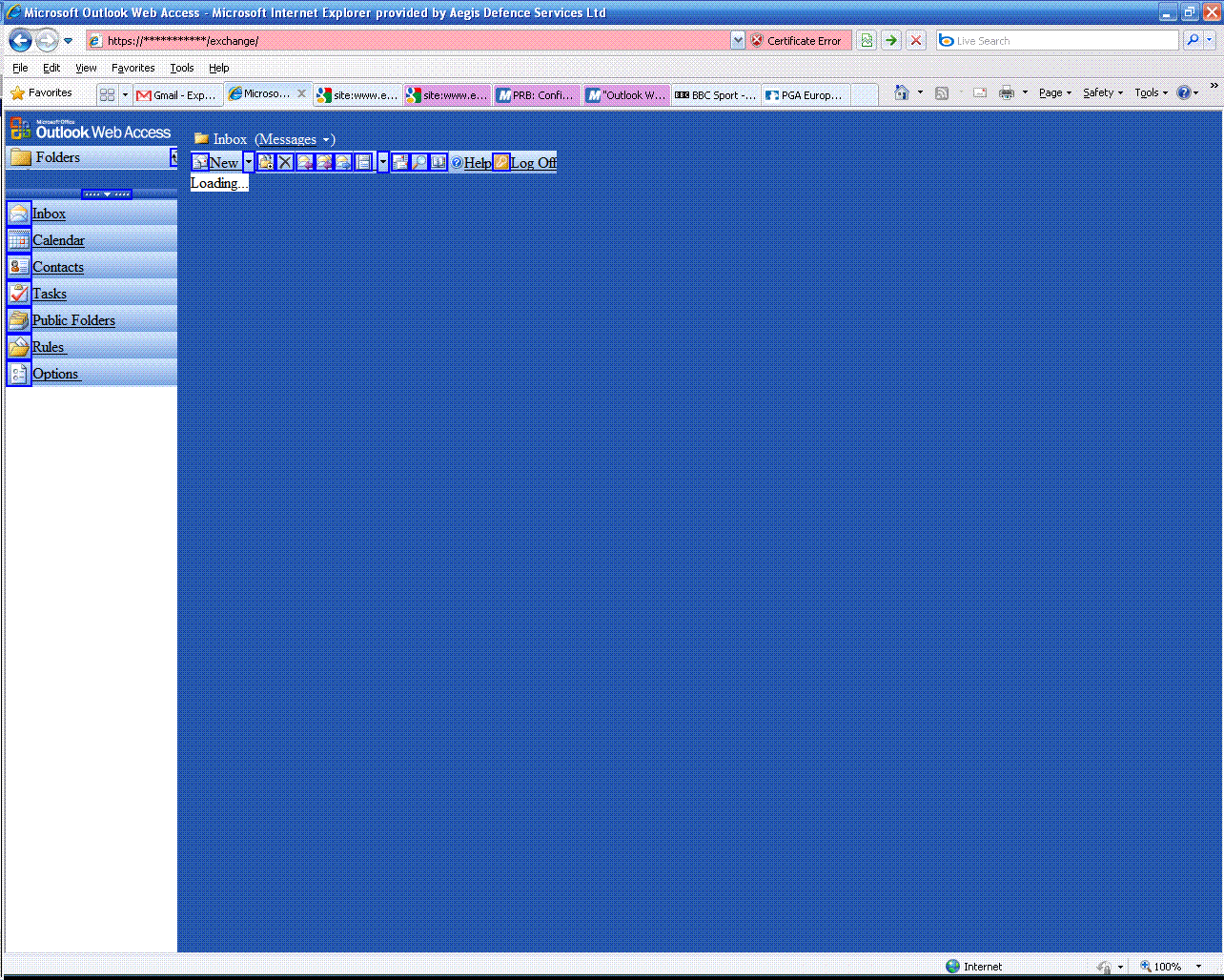 Solved: OWA - After login with IE the screen sticks on loading, and ...