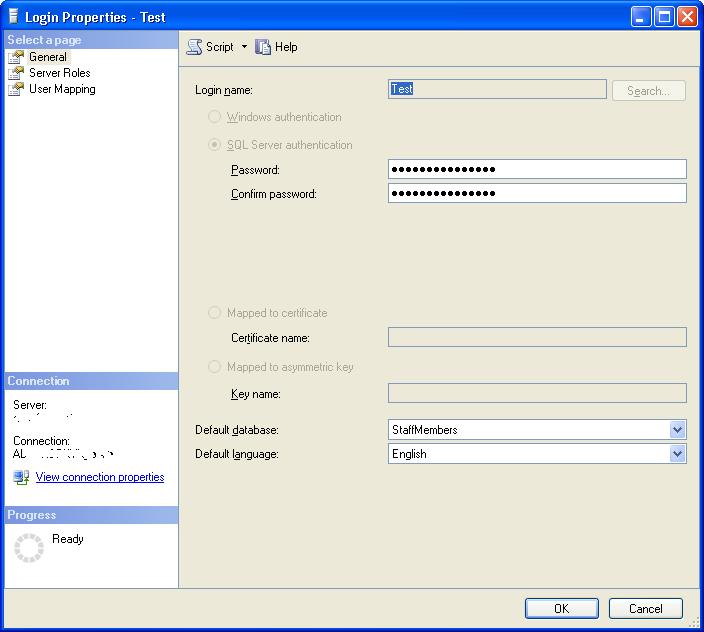 Ver user 1. Как узнать пароль в microsoft sql server. метод alter sql. alter change sql.