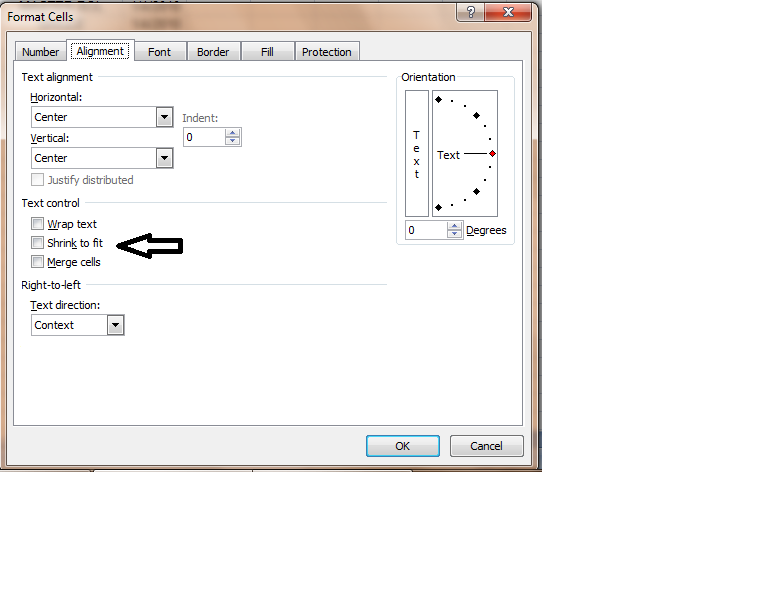 Solved Format Cells Shrink To Fit In Ms Excel 2007 Experts Exchange