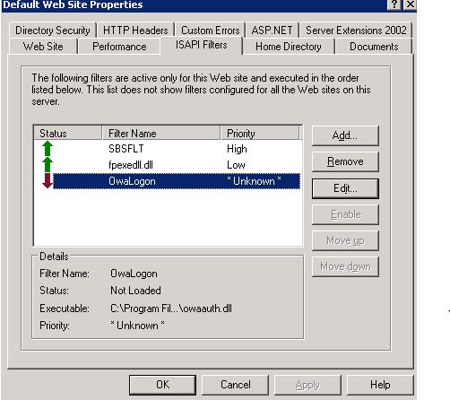 Solved: Exchange 2003 OWA 440 Login Timeout | Experts Exchange