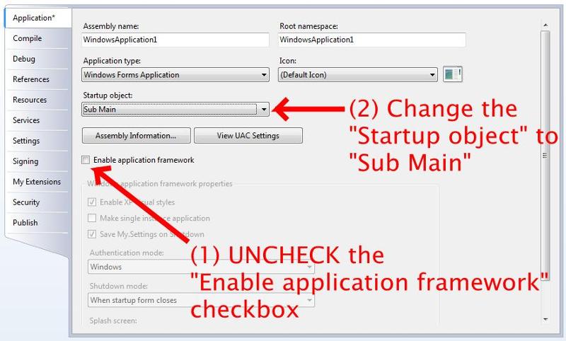 Building A Formless WinForms Application With A NotifyIcon In VB.Net ...