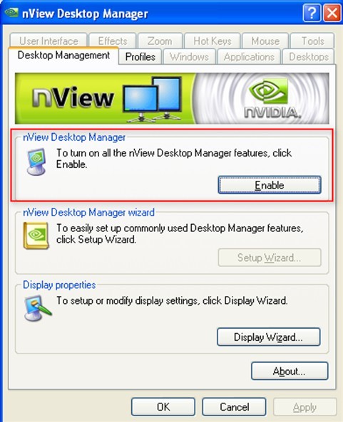 nview desktop
