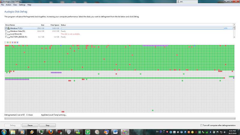 download auslogics disk defrag cnet