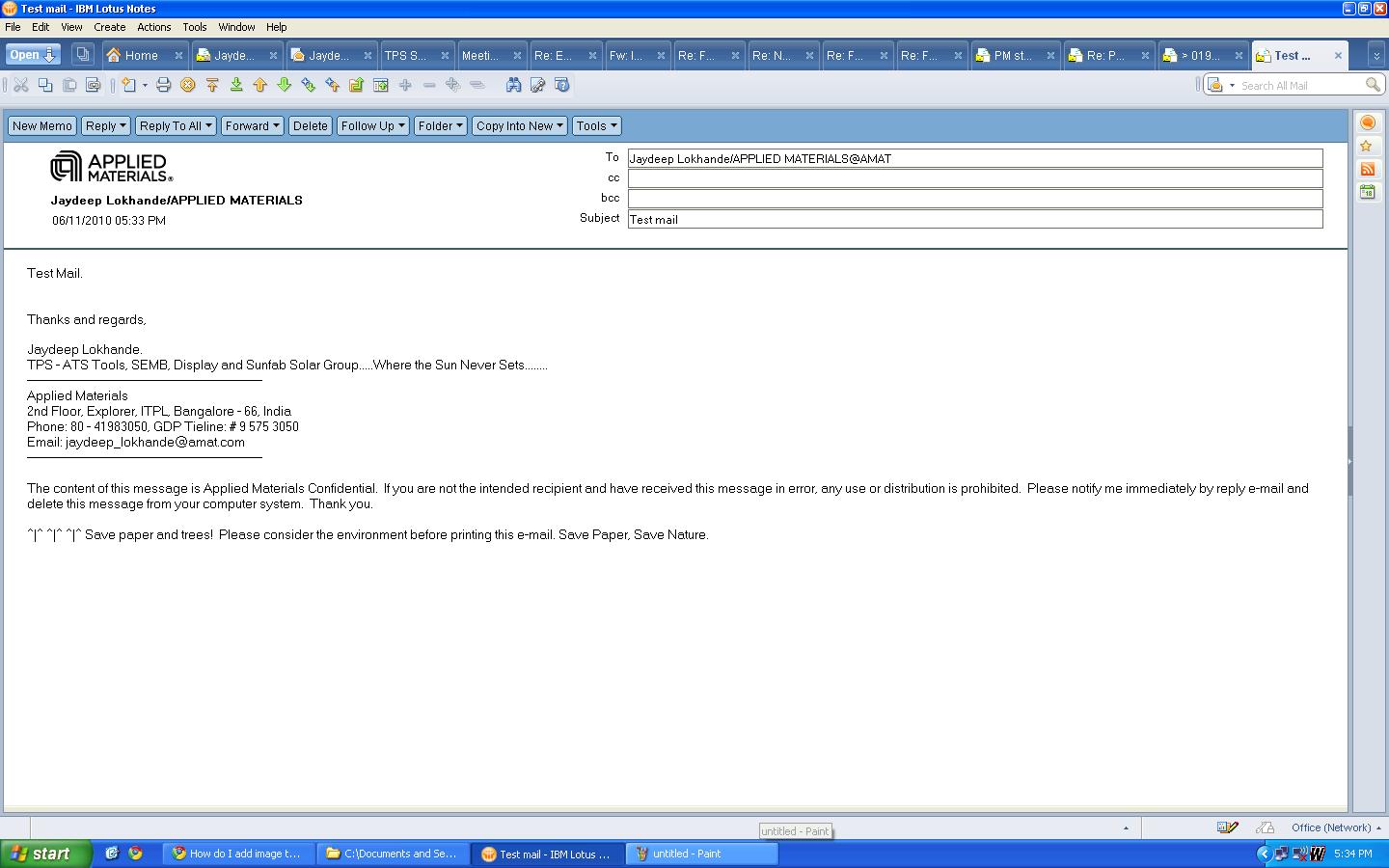 Solved How do I add image to the lotus notes signature Experts Exchange