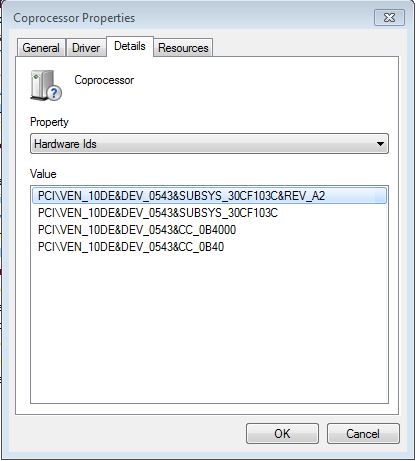 Hp dv9700 coprocessor driver