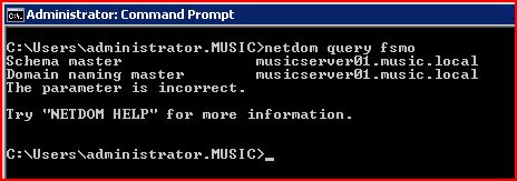 Netdom query fsmo не удается найти указанный файл