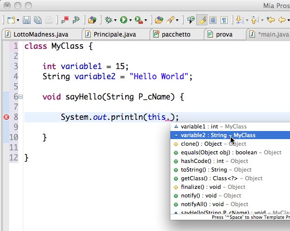 Solved: Word completion in Eclipse, is it possible to use the TAB key ...