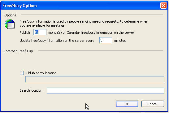 Solved: Want to hide all calendar appointment details and only show free/ busy times. | Experts Exchange
