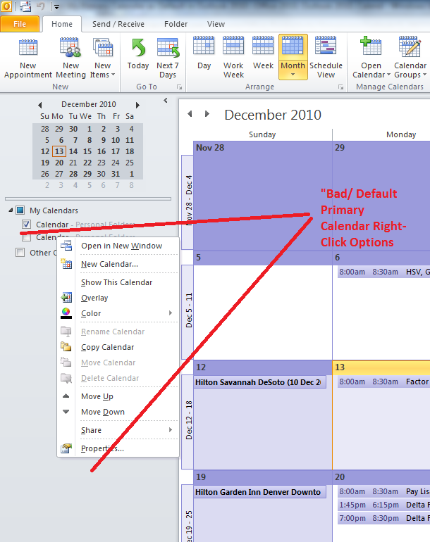 Solved: How Do I Set My Primary Calendar as Default in Outlook 2010