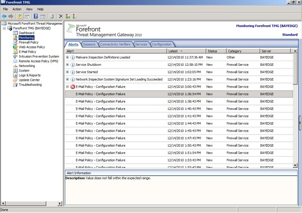 Solved: Forefront TMG - Managed Control Service Won't Start | Experts ...