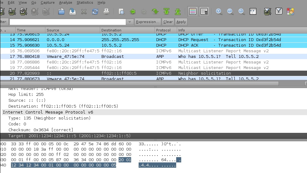 solution to wireshark http