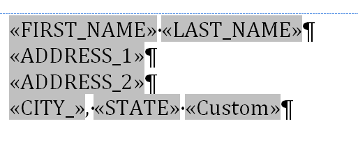 Solved: Merge Fields not formatting correctly in Word Mail Merge ...