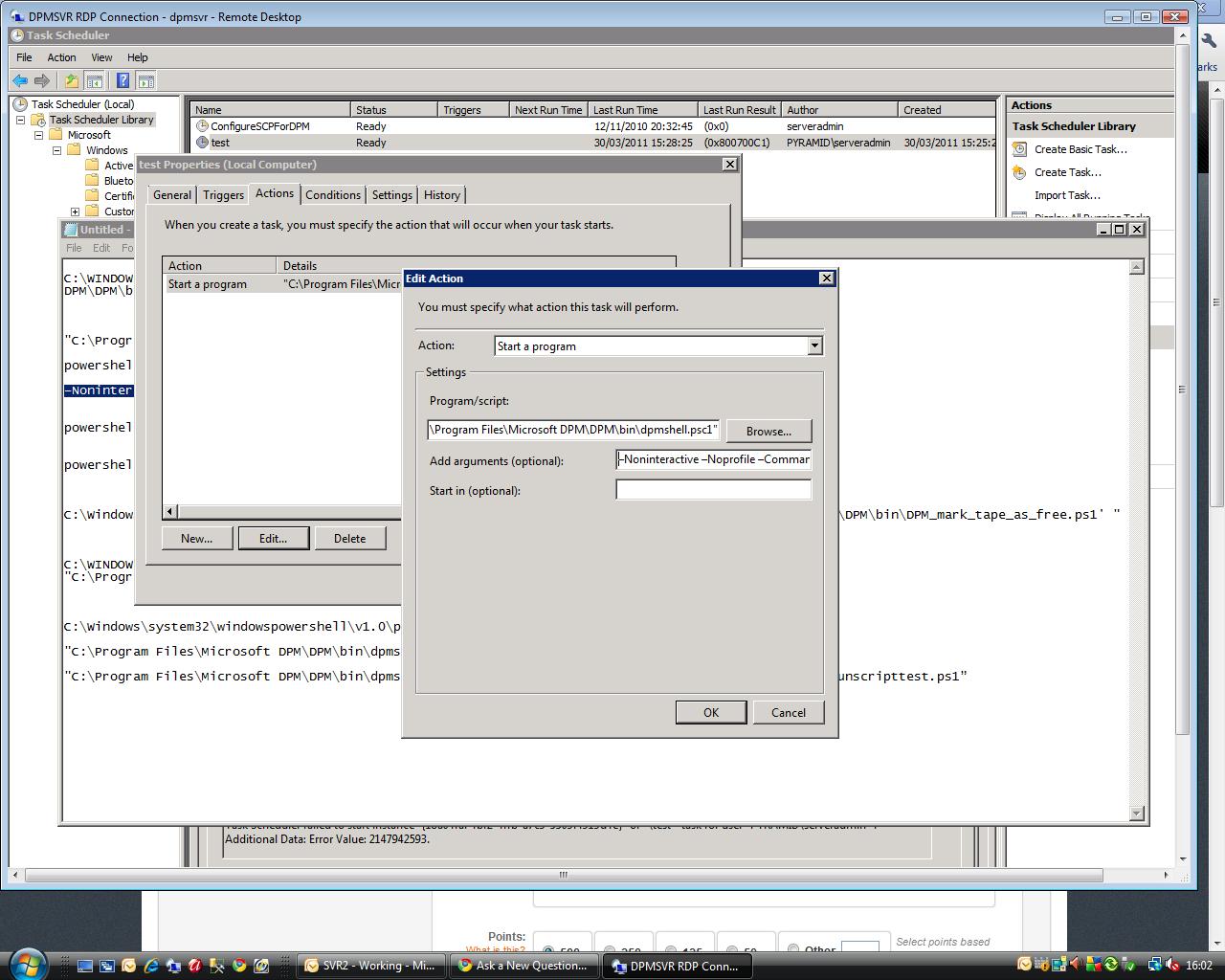 solved-windows-task-scheduler-and-dpm-powershell-script-experts-exchange