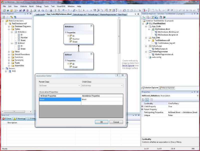 Tables and DataContext