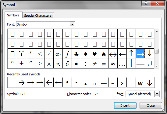 Solved: Shortcut For Unicode Symbols In Excel 