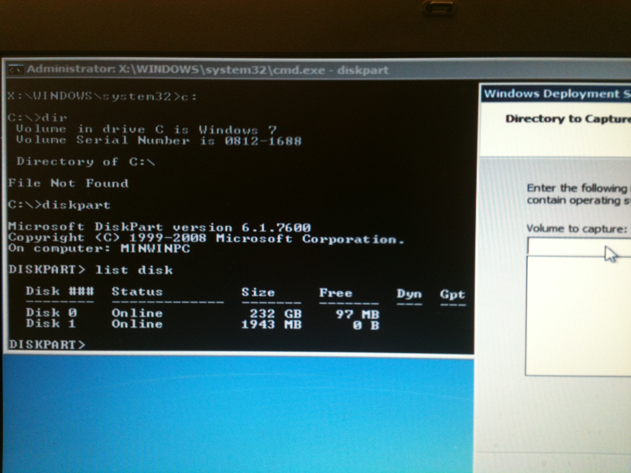 Solved wds no volume to capture experts exchange