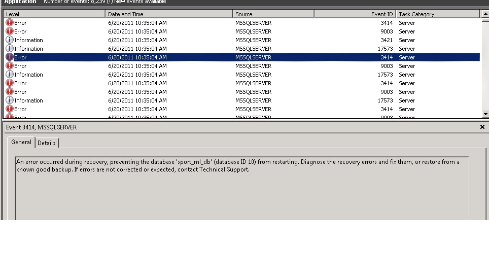 Solved: repair of SQL 2008 cluster | Experts Exchange