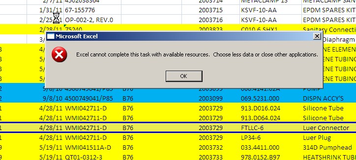 Solved: Excel Large Operation | Experts Exchange