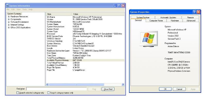 Solved Xp Only Shows 2 5gb Of 4gb Experts Exchange