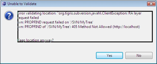 Solved: Create an SVN project on Eclipse | Experts Exchange