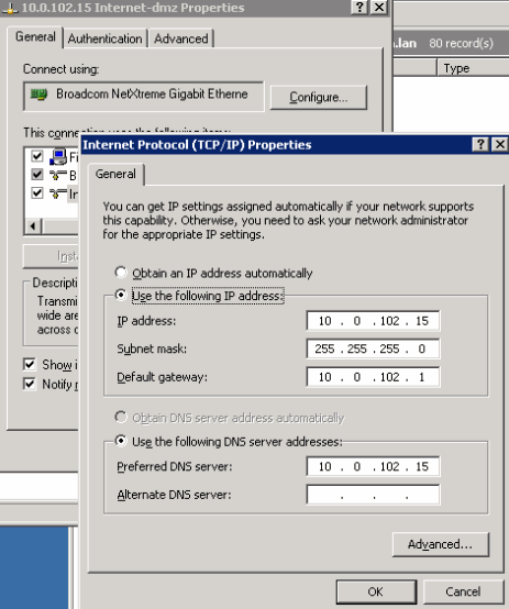 Exchange server настройка dns