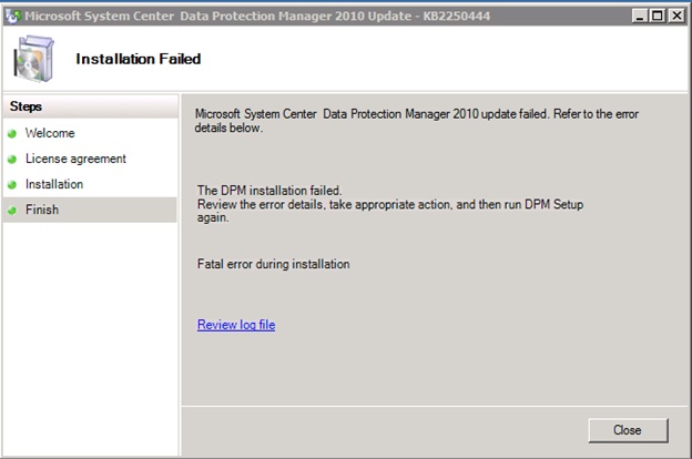 Solved: DPM 2010 - Data Protection Manager 2010 Update - KB2250444 ...