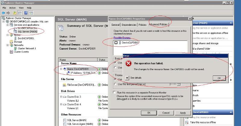 Solved: remove the [Primary Node] from the possible owners list in the ...