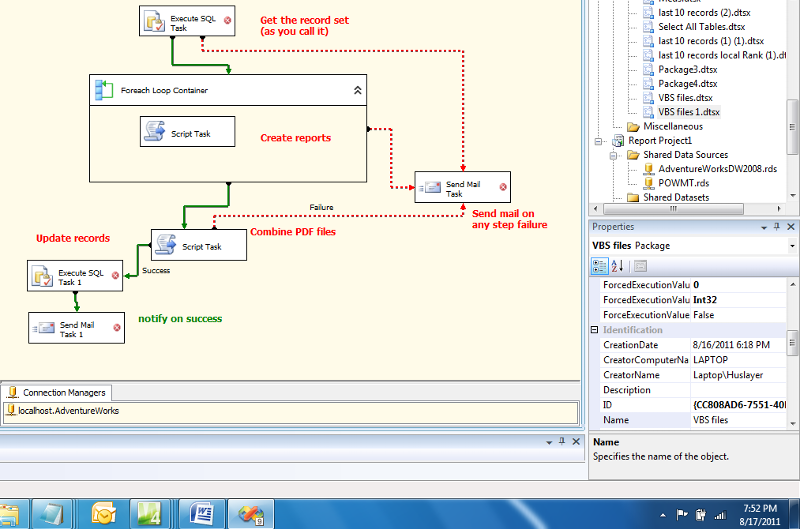 Solved: How to create an SSIS package to run and print a report ...