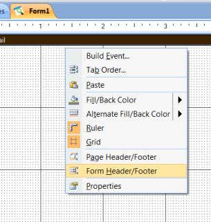 Solved: Unable to open form header in pop-up form | Experts Exchange