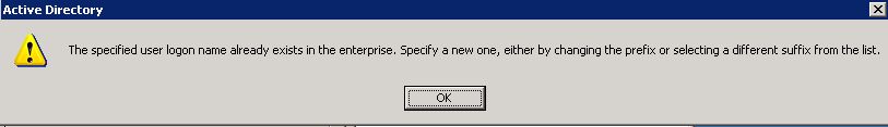 Error already exists. Error already exists