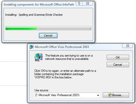 error 1706 microsoft visio professional 2013